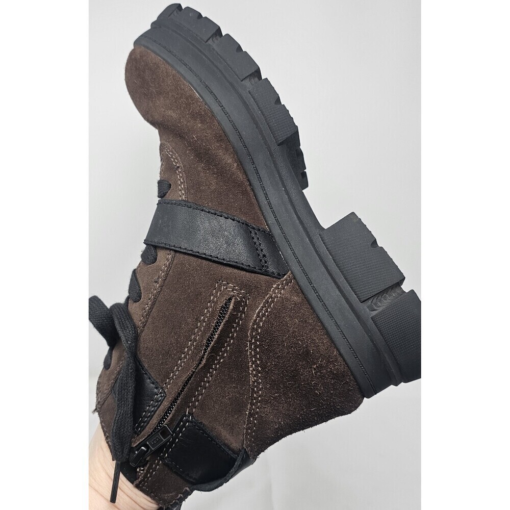 UGG Ashton Lace Up Women's Waterproof Suede & Leather Boots Burnt Cedar Size 8.5 - Picture 7 of 12
